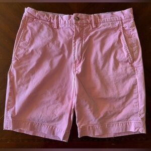 Polo Ralph Lauren Men's Pink Flat Front Shorts
